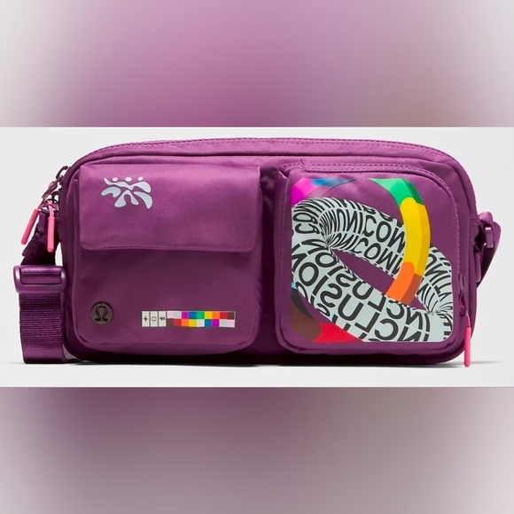 lululemon athletica Handbags - Lululemon Multi- Pocket Crossbody Bag 2.5L Pride Bag New!